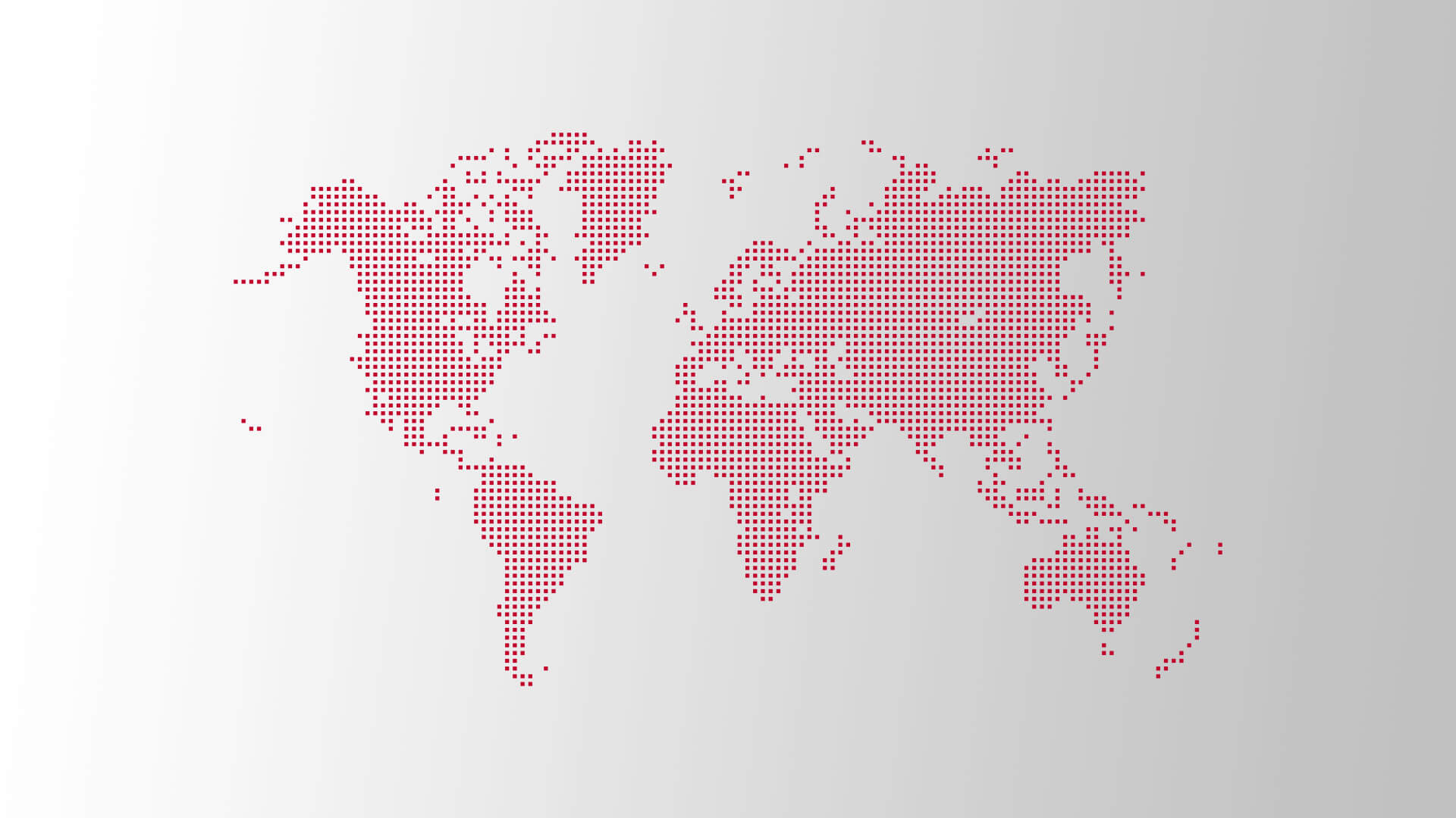 Eine Weltkarte aus roten Pixeln